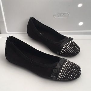 Michael Kors textile suede like ballerina flats